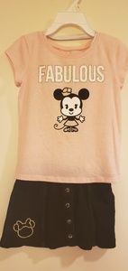 Disney jumping beans shirt and skirt set, 2T